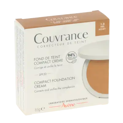 avene couvrance fond de teint creme miel 1 3 boitier 8 5g.webp