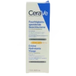 cerave soins visage creme hydratante visage spf30 pour les peaux normales a seches tube 52ml.webp