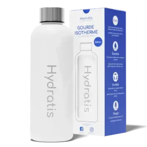 hydratis gourde isotherme inox blanc 500ml.webp