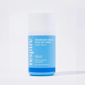 recharge deodorant roll on fleur de coton respire 2236673