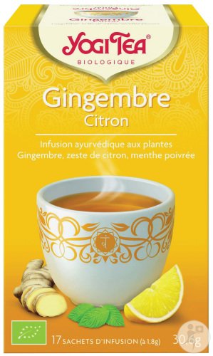 yogi tea gingembre citron 17 sachets infusion.2000